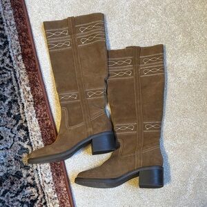 Steve Madden suede knee high boots